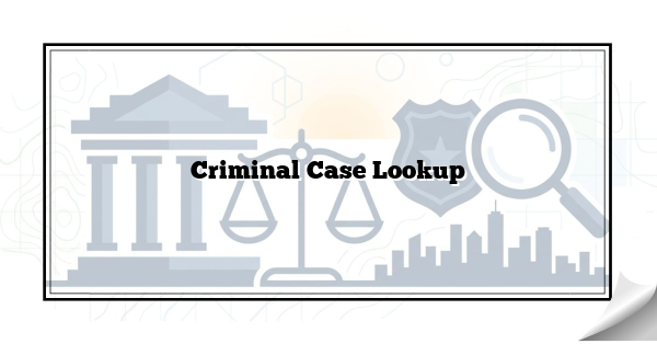 Criminal Case Lookup
