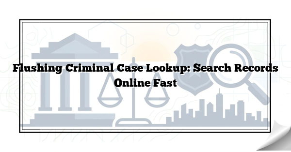 Flushing Criminal Case Lookup: Search Records Online Fast